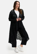 Kekoo Stickad Jacka Lång 'Cotton'