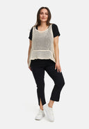 Kekoo Poncho de Malha 'Cotton'