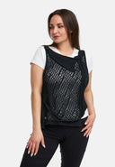 Kekoo Châle en tricot asymétrique 'Cotton'