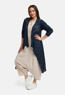 Kekoo Stickad Jacka Lång 'Cotton'