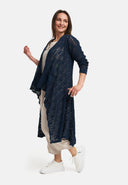 Kekoo Stickad Jacka Lång 'Cotton'