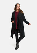 'Cotona' stickad jacka – mysig, mjuk & med elegant stickad struktur