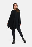 'Cotona' Stickad Skjorta Asymmetrisk A-linje – avslappnad & mysig