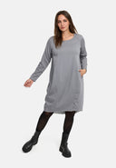 'Juline' Klänning – Denim med stretch i O-silhuett