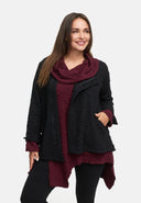 Jas asymmetrisch met rits 'Floréa'