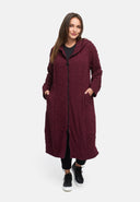 Övergångsrock i strukturerad viskosstretch 'Floréa'