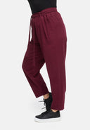 Housut sidontavyöllä hamppu-puuvillasekoituksesta 'Elure'