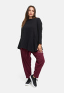 Housut sidontavyöllä hamppu-puuvillasekoituksesta 'Elure'