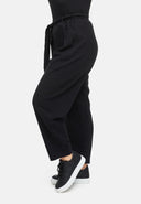 Housut sidontavyöllä hamppu-puuvillasekoituksesta 'Elure'