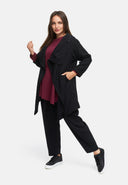 Jakke A-linje, Asymmetrisk, med strukturmønster 'Noira'