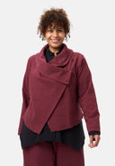'Collina' Jacka – Elegant kort jacka med omlottlook & struktur