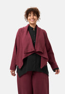 'Collina' Jacka – Elegant kort jacka med omlottlook & struktur