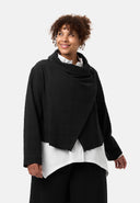 'Collina' Jacka – Elegant kort jacka med omlottlook & struktur