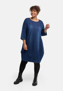 'Denira' denim dress – balloon shape, knee-length
