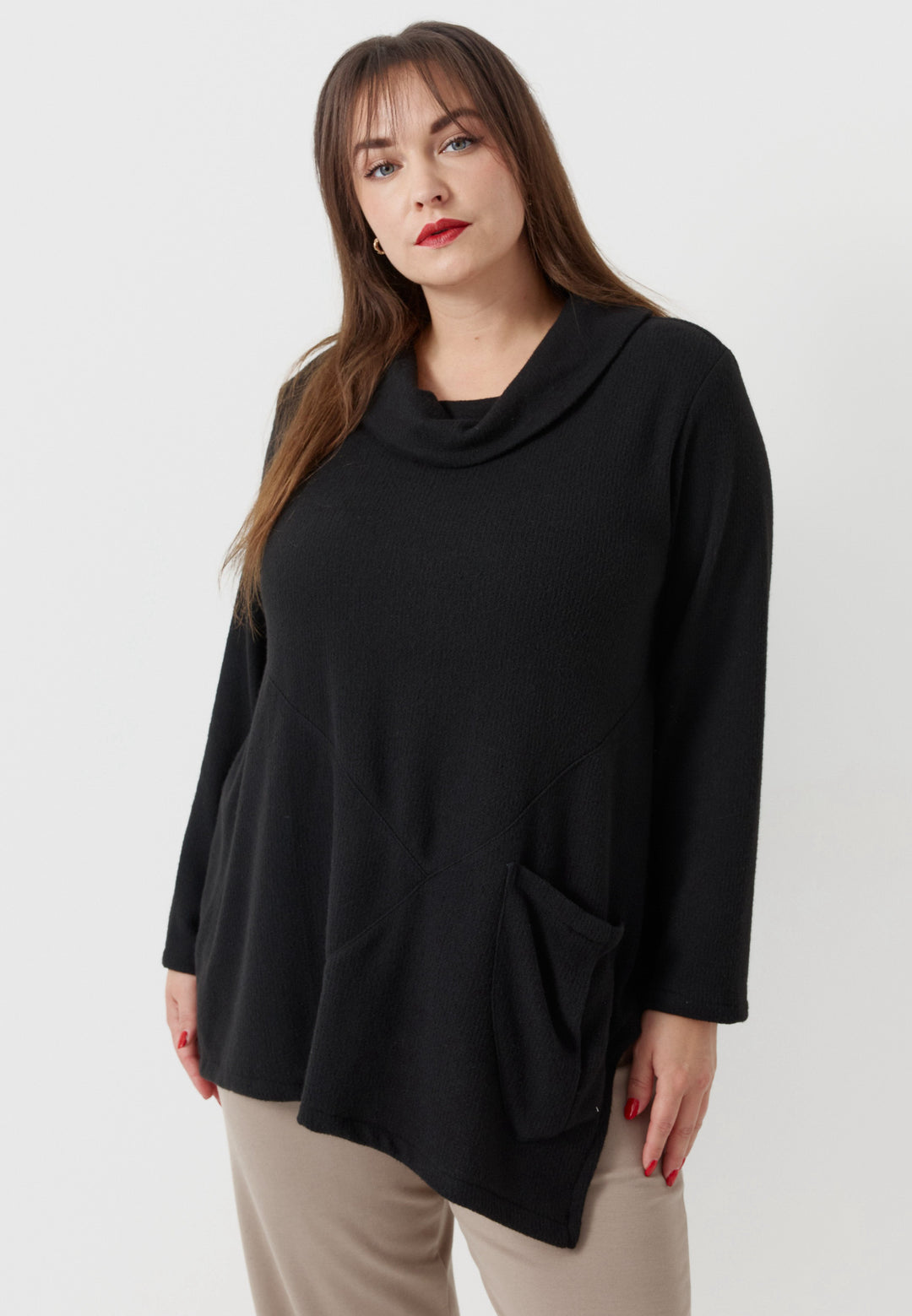 Kekoo Tunic with collar 'Noctura'