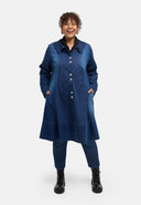 'Denira' kappa – denim, A-linje, knälång
