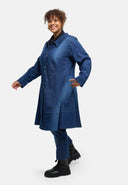 'Denira' kappa – denim, A-linje, knälång