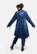 'Denira' kappa – denim, A-linje, knälång