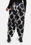 'Oria' trousers – cotton stretch, balloon shape