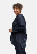 "Tunika 'Nila' – mörk denim, laserskrivning"