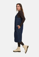 Vestido peto en azul denim con estructura fina 'Bella'