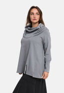 'Juline' Shirt – Denim met stretch in vloeiende A-lijn