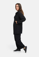 Jacket A-line, Asymmetrical, with Structure Pattern 'Noira'