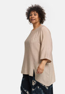 'Alessia' tunic – bamboo viscose, A-line, pointed hem