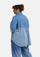 Bluzka 'Sky' – Premiumowy Dżins, Łaty i Rozciągliwość