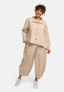 'Serena' Blus – ren, modern-asymmetrisk & med stretch