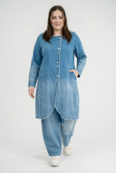 'Sky' Frakke – Premium Denim, Ombre-Vask & Stræk