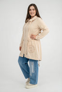 'Livia' Overgangsparka – blød, detaljerig & moderne