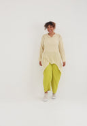 'Cotture' Stickad tröja Lång – A-linje i luftig ajourstruktur